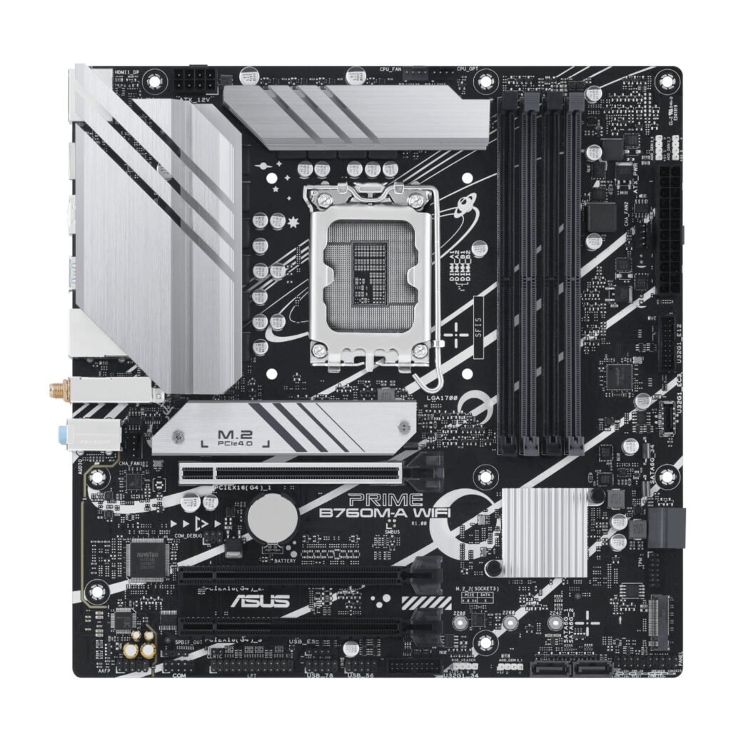 ASUS Prime B760M-A WIFI Motherboard – LGA1700 DDR5 Micro-ATX with Wi-Fi 6 at PC Galaxy - Image 5