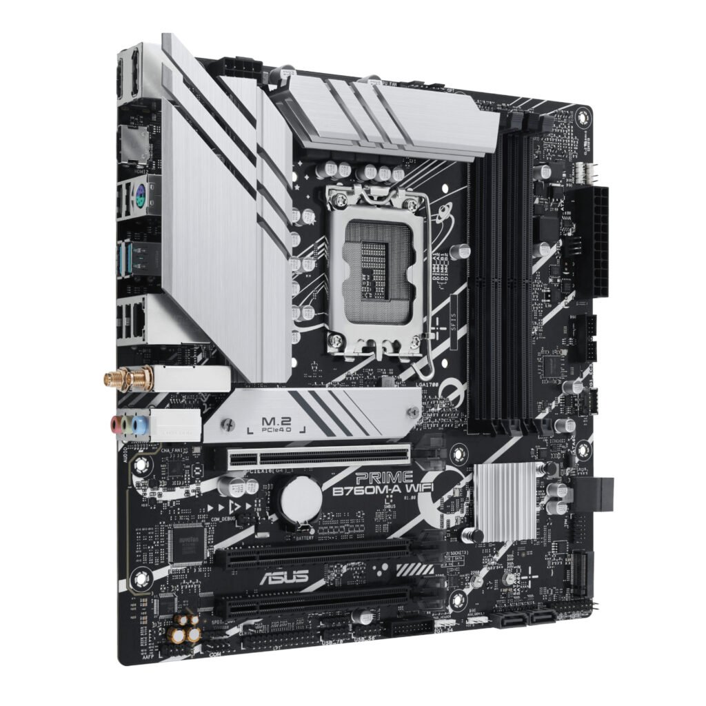 ASUS Prime B760M-A WIFI Motherboard – LGA1700 DDR5 Micro-ATX with Wi-Fi 6 at PC Galaxy - Image 4