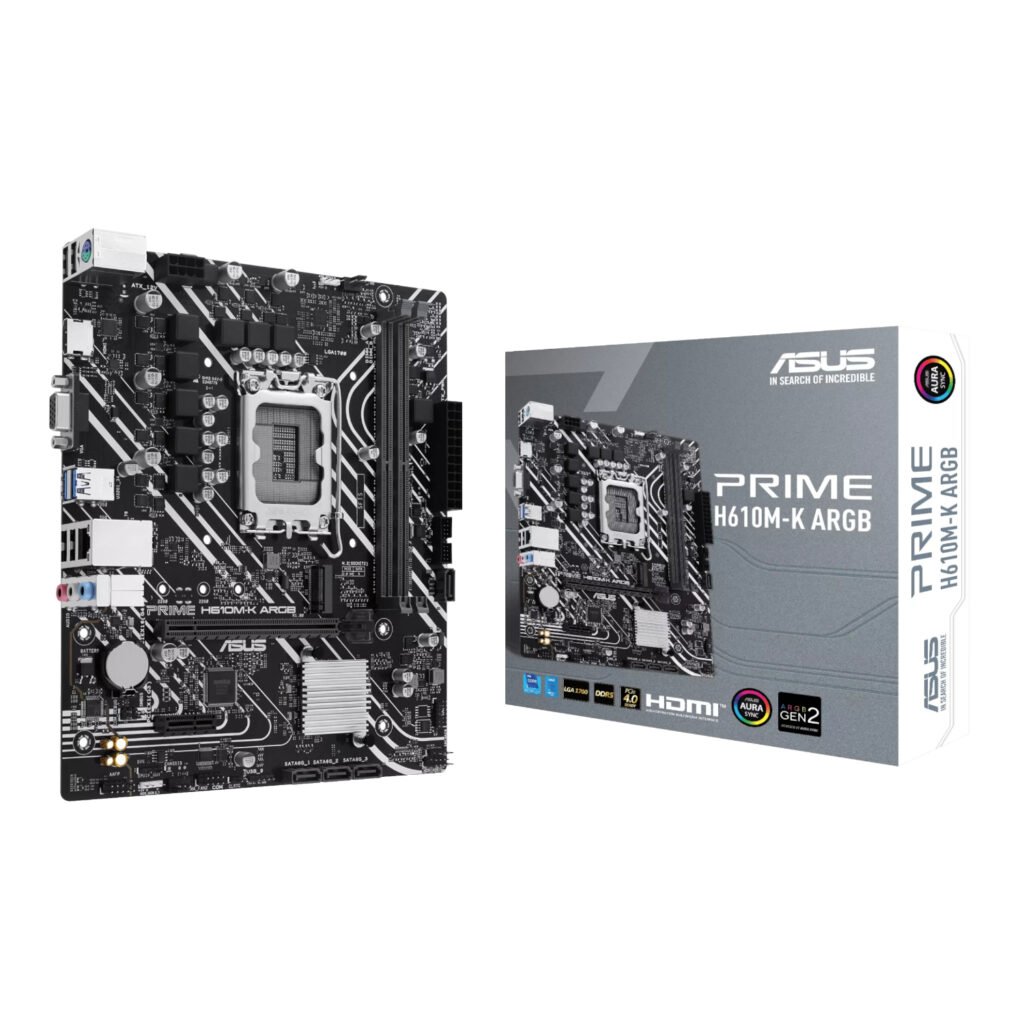 Asus PRIME H610M-K ARGB Intel LGA1700 M-ATX Motherboard