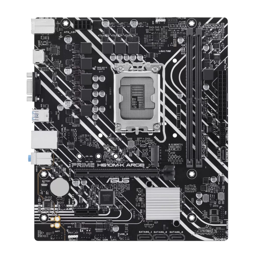 Asus PRIME H610M-K ARGB Intel LGA1700 M-ATX Motherboard - Image 5