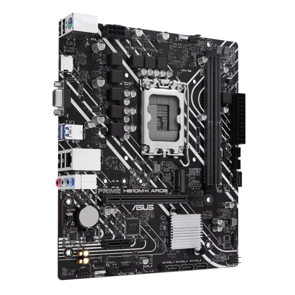 Asus PRIME H610M-K ARGB Intel LGA1700 M-ATX Motherboard - Image 4