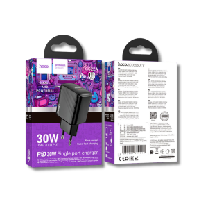 HOCO VALUE CS22A 30W USB‑C SINGLE PORT WALL CHARGER.