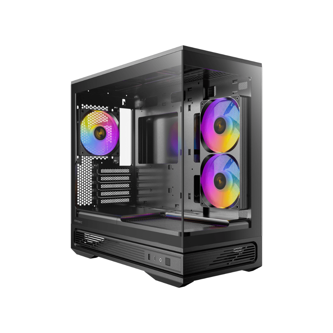 Black - Antec C2M ARGB Compact Micro-ATX Gaming Case