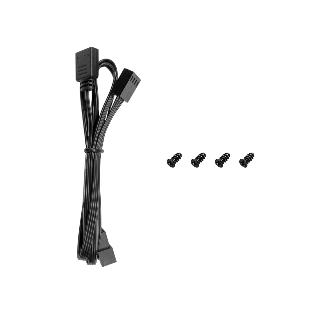 DeepCool FL12 SE 120mm ARGB PWM Case Fan cable and mounting screws