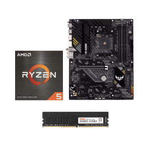 AMD Ryzen 5 5500 upgrade kit including ASUS TUF Gaming B550-PLUS WiFi II motherboard and 16GB DDR4 RAM