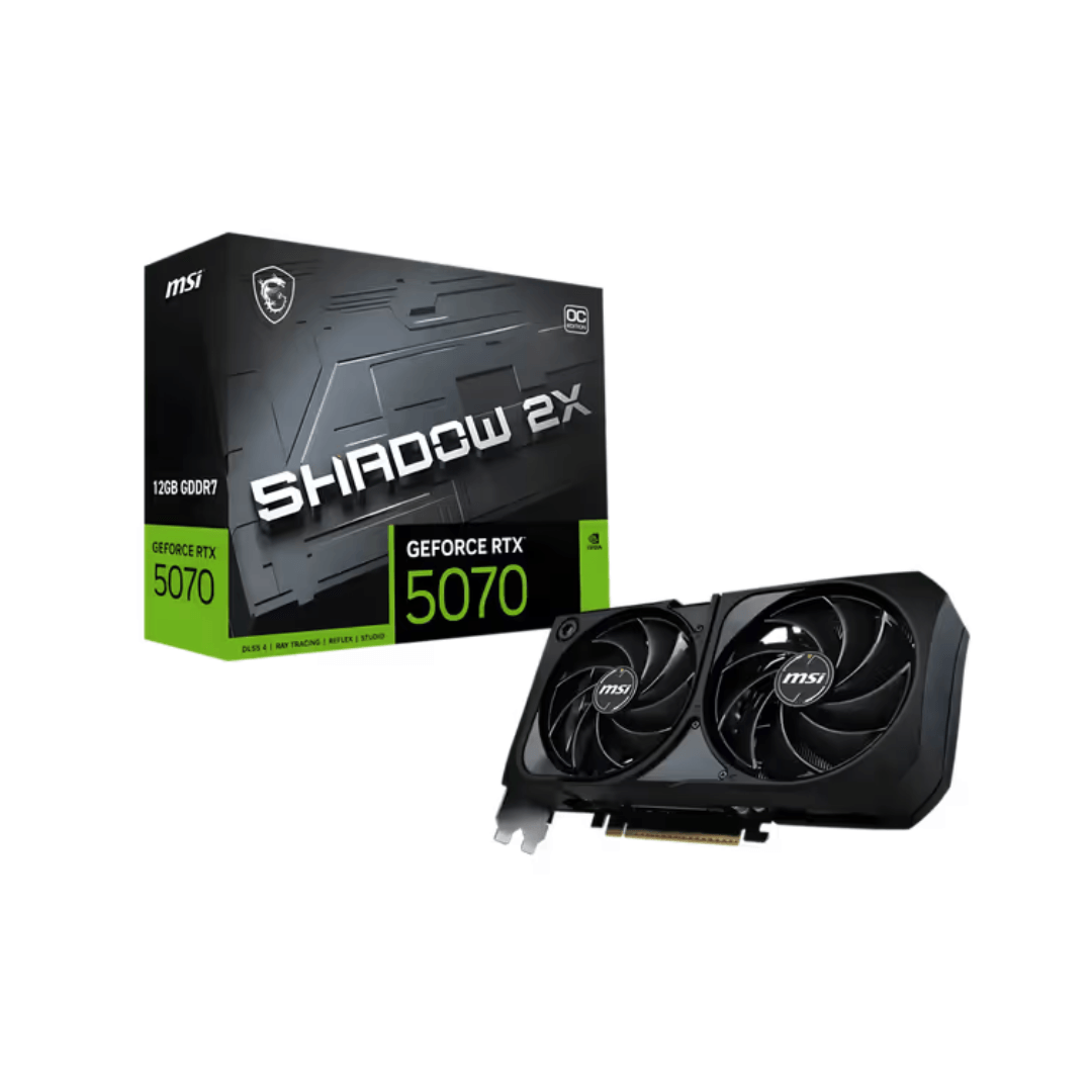 MSI GeForce RTX 5070 SHADOW 2X OC graphics card at PC Galaxy