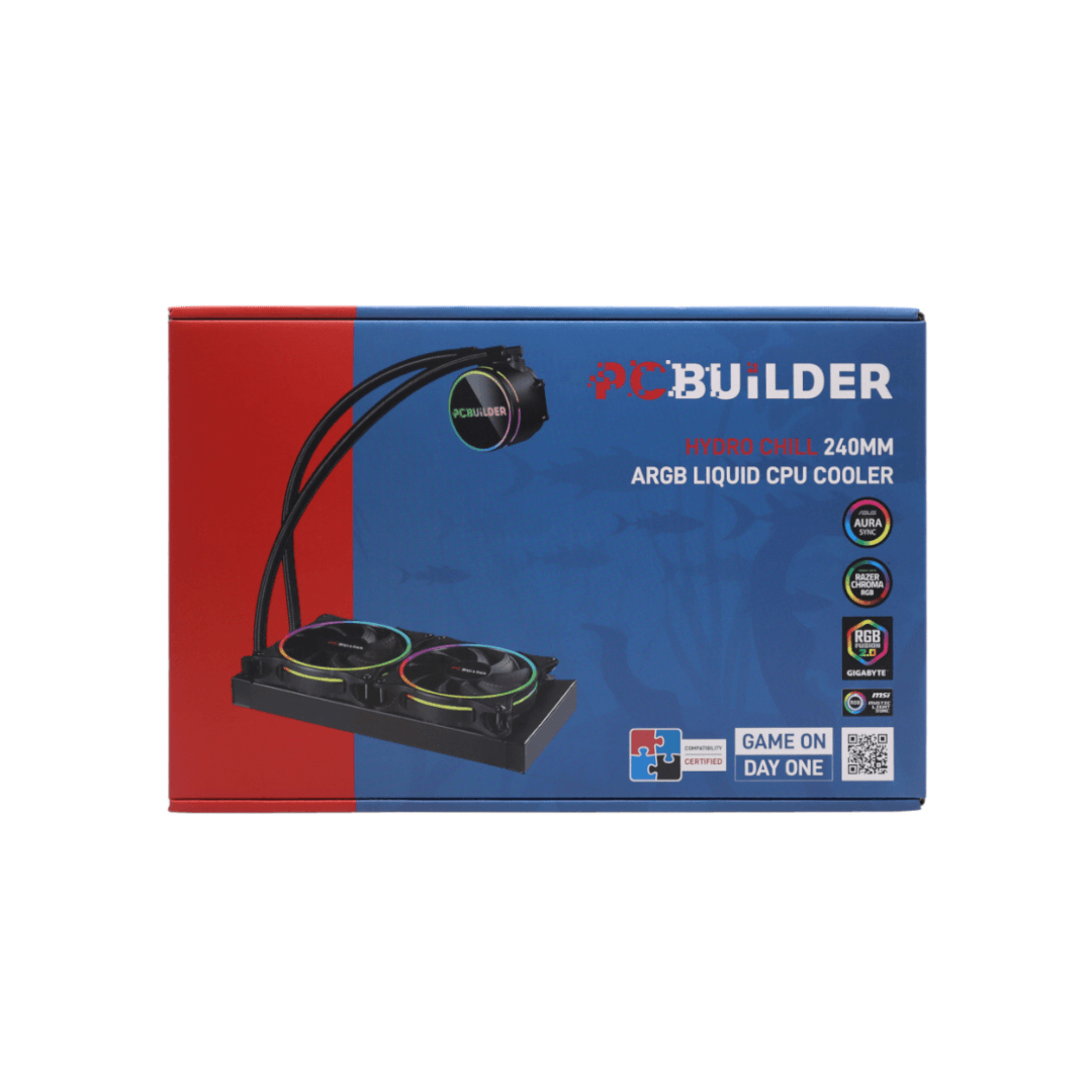 PCBuilder Hydro Chill 240mm CPU cooler for Intel and AMD processors