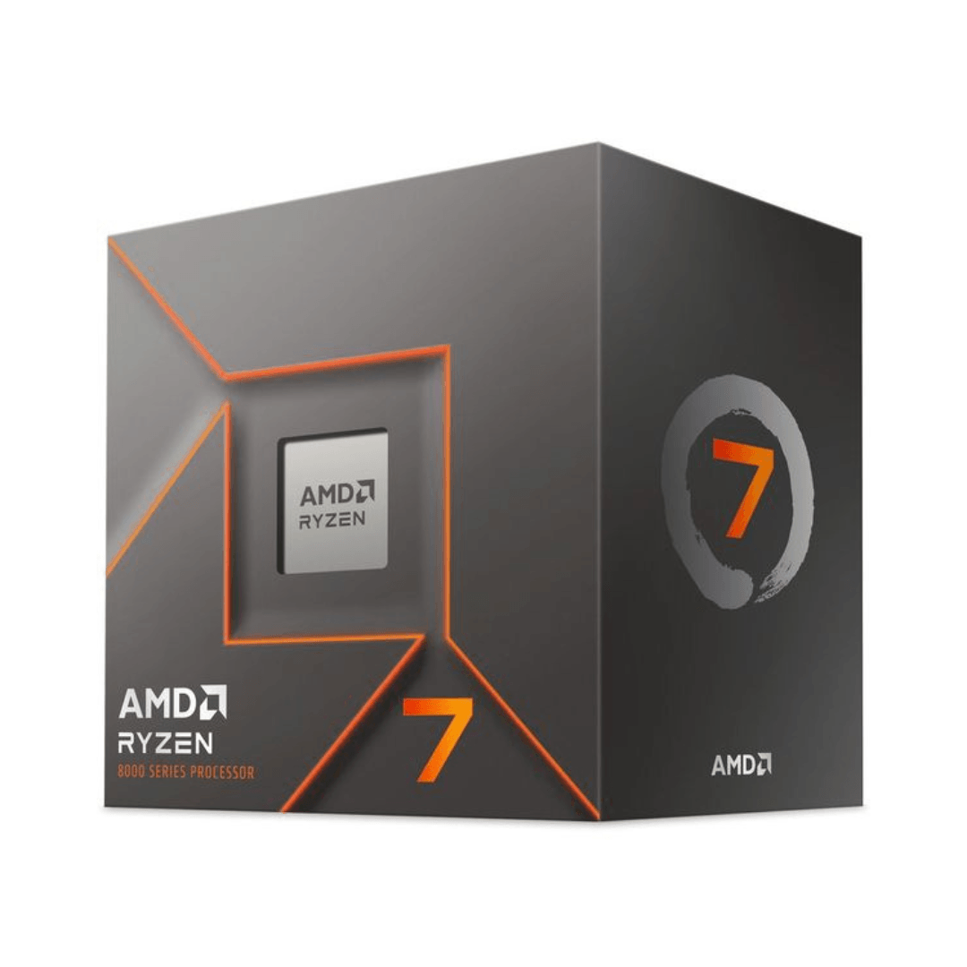 AMD Ryzen 7 8700F processor retail box side angle