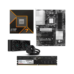 AMD Ryzen 7 9700X upgrade kit with MSI PRO B840-P WiFi motherboard, 16GB DDR5 RAM and DeepCool LS520S CPU cooler