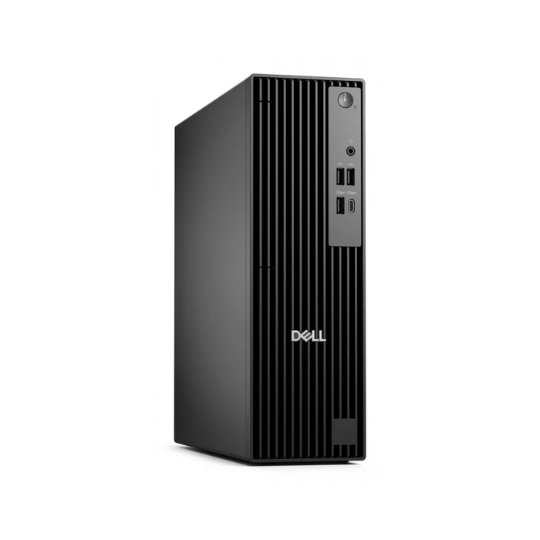 Side profile of Dell Pro Slim QCS1250 desktop computer